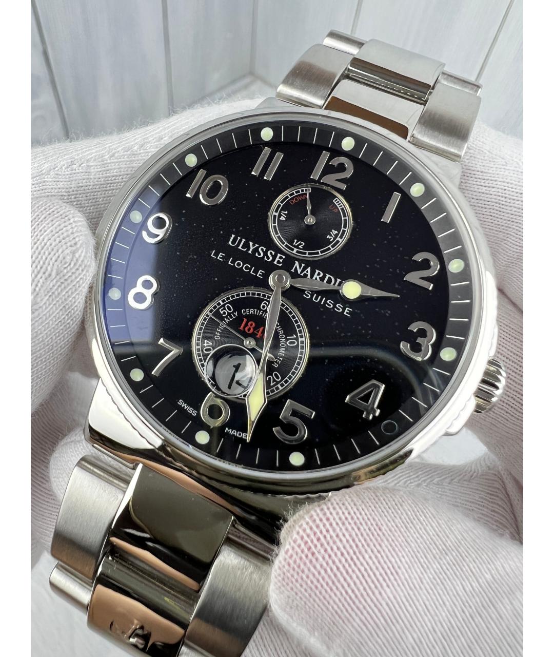 Ulysse Nardin Серебряные металлические часы, фото 2