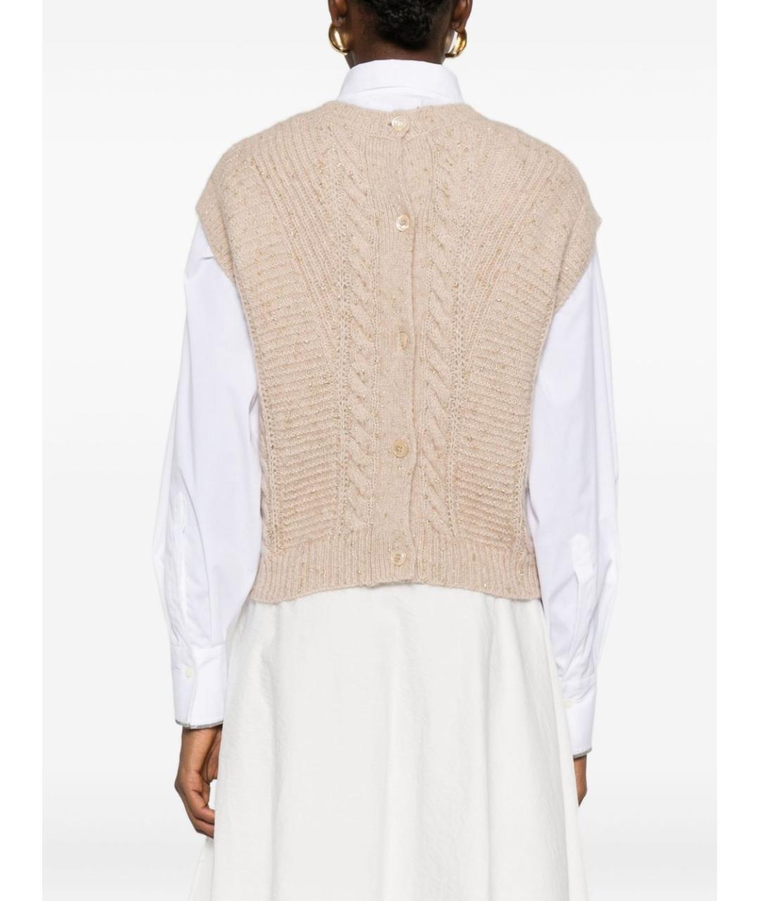 MAX MARA Бежевая жилетка, фото 4