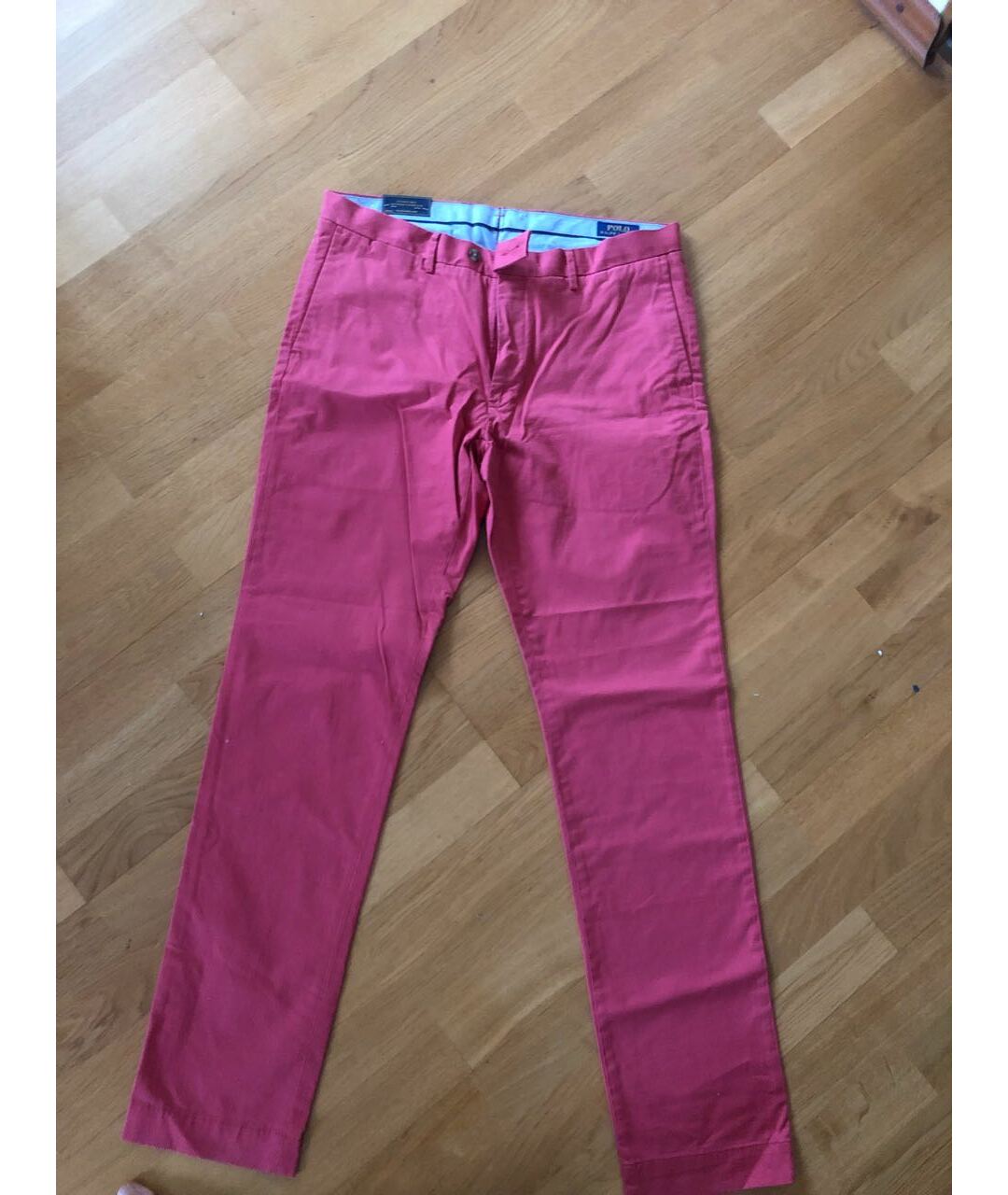 RALPH LAUREN Розовые хлопковые брюки чинос, фото 4