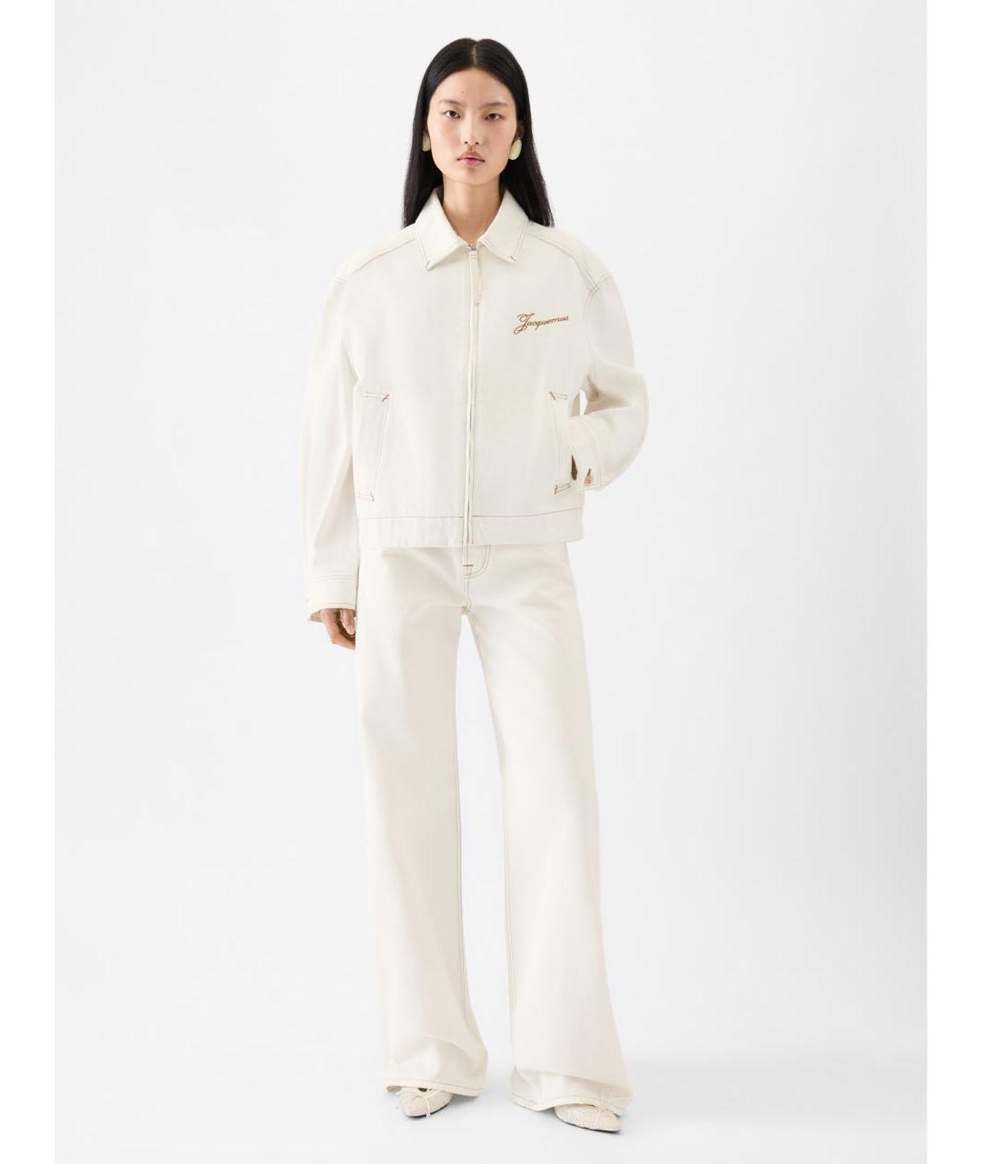 JACQUEMUS Белая хлопковая куртка, фото 2