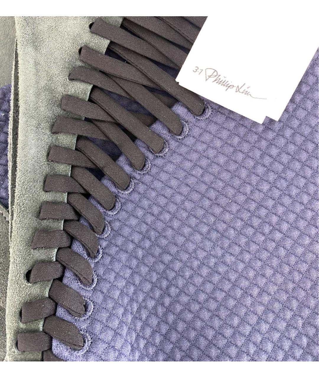 3.1 PHILLIP LIM Темно-синяя майка, фото 7