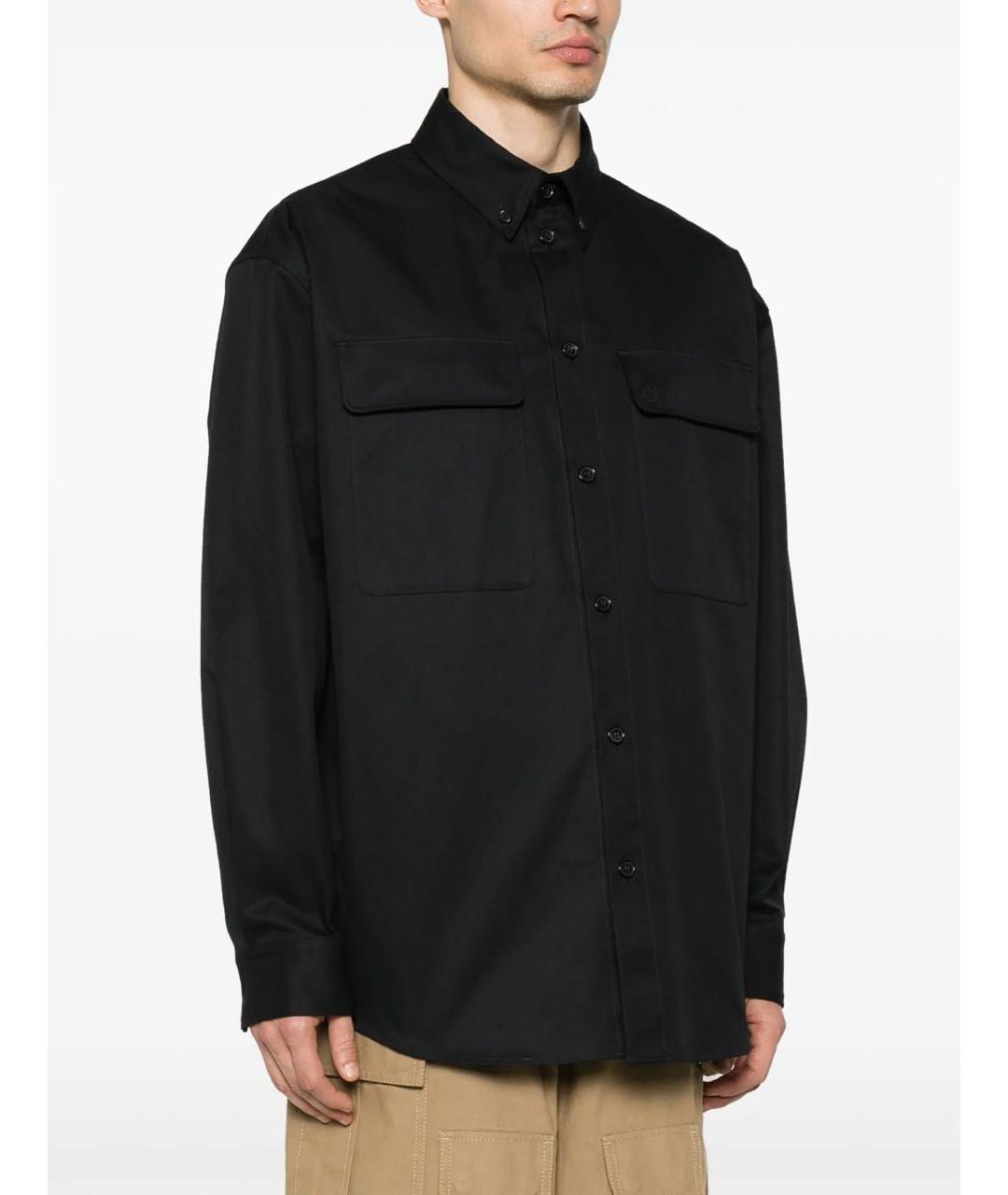 OFF-WHITE Черная хлопковая кэжуал рубашка, фото 2