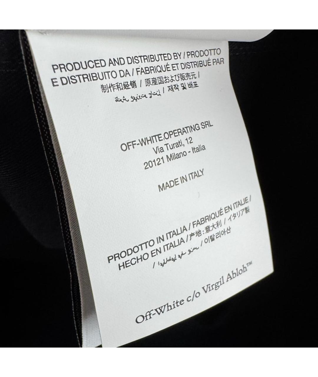 OFF-WHITE Черная хлопковая кэжуал рубашка, фото 8
