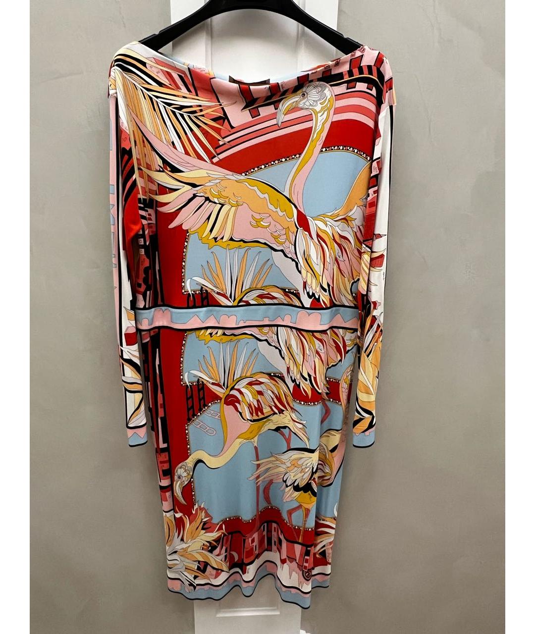 EMILIO PUCCI Мульти вискозное коктейльное платье, фото 6