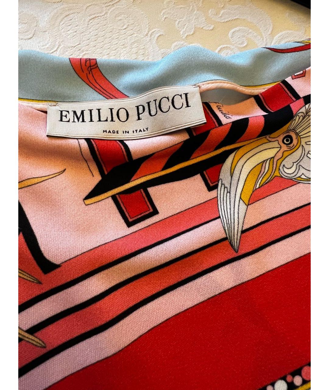 EMILIO PUCCI Мульти вискозное коктейльное платье, фото 3