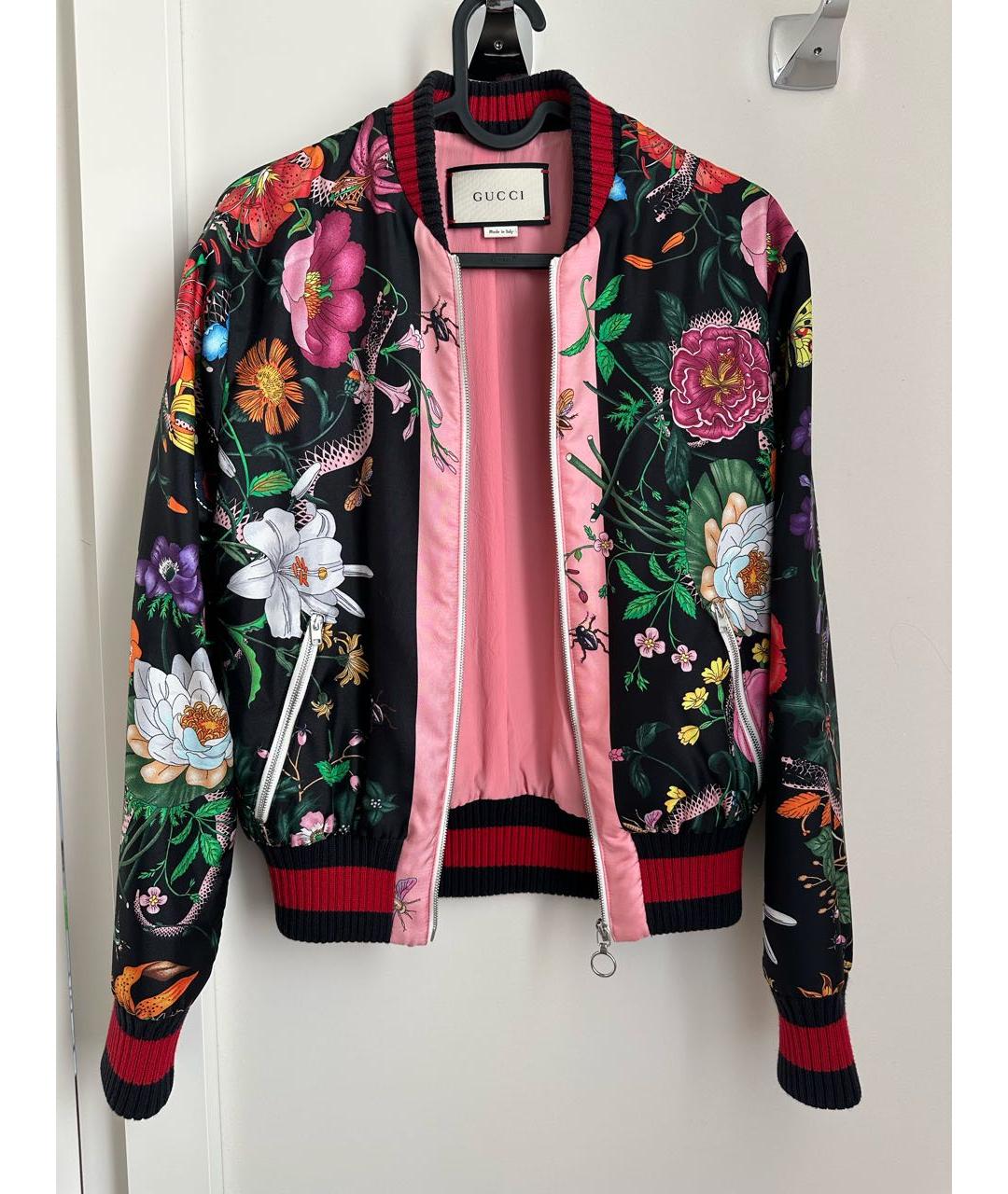 GUCCI Мульти шелковая куртка, фото 2