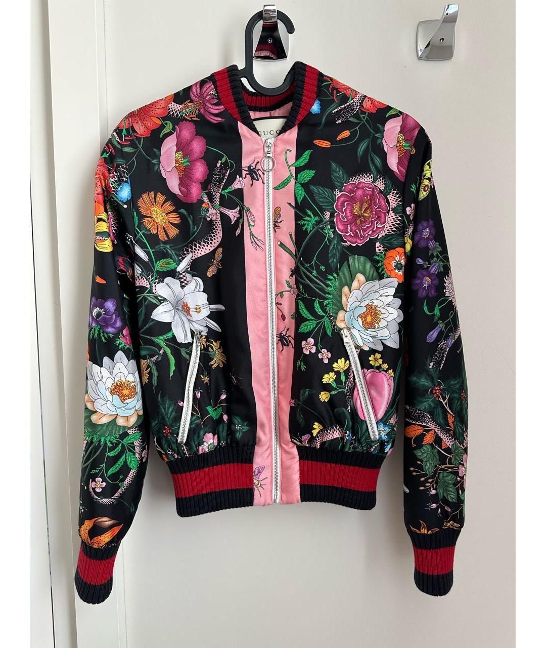 GUCCI Мульти шелковая куртка, фото 5