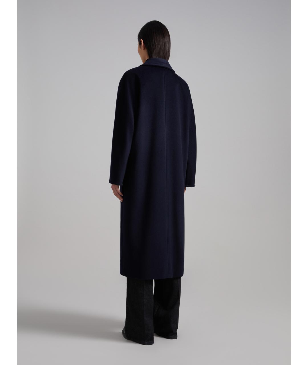 MAX MARA Темно-синее пальто, фото 4