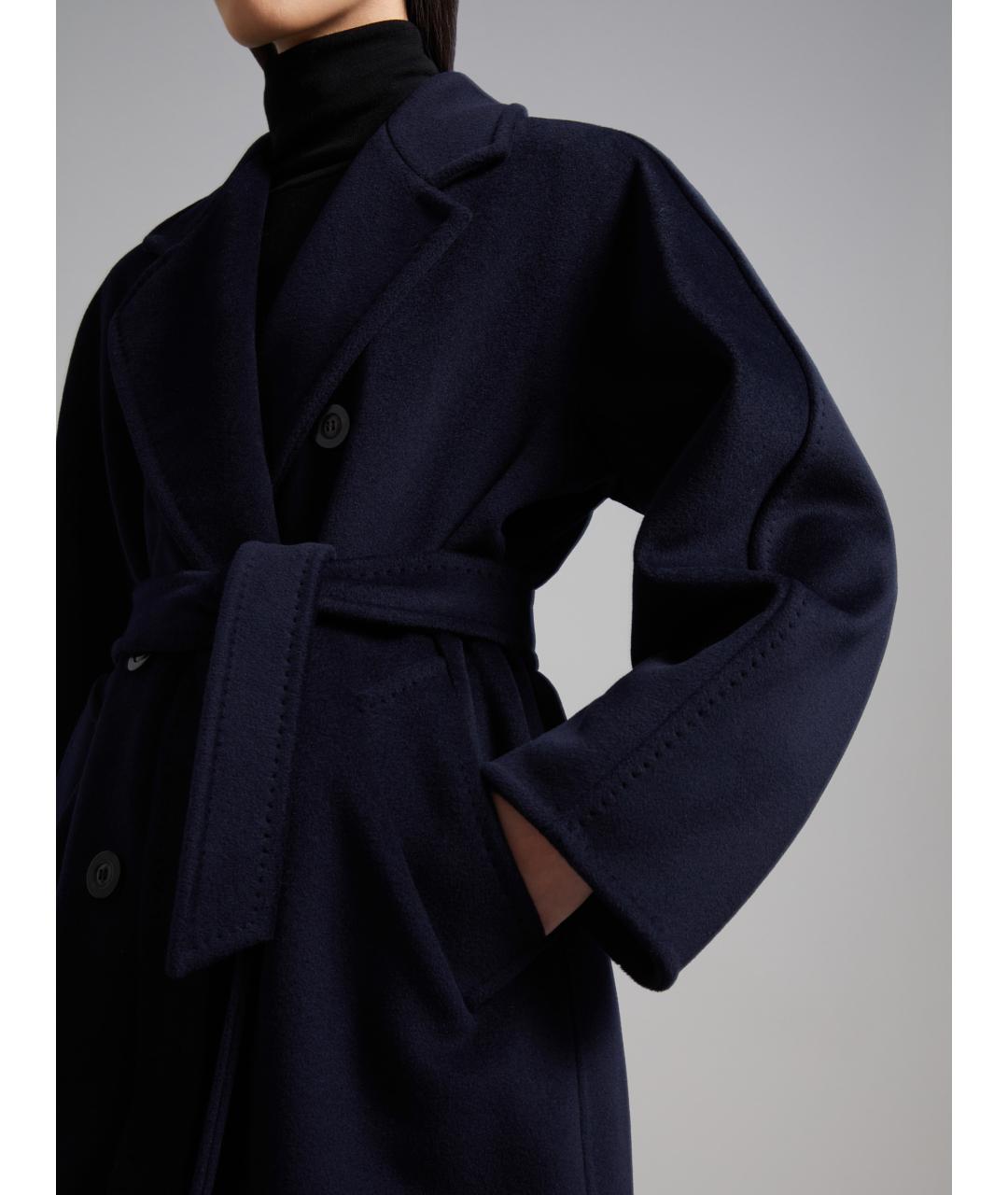 MAX MARA Темно-синее пальто, фото 5
