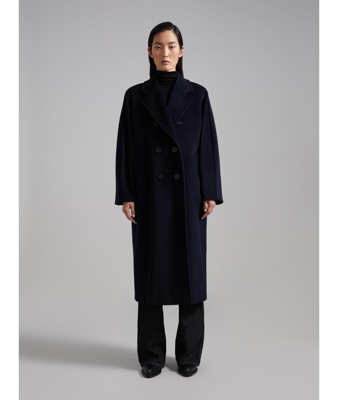 MAX MARA Темно-синее пальто, фото 3