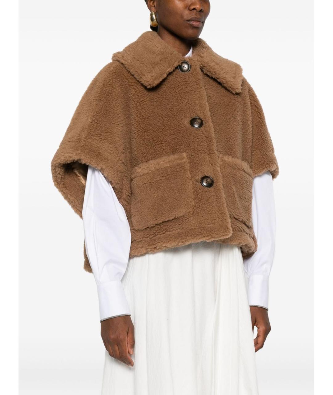 MAX MARA Коричневое пальто, фото 3