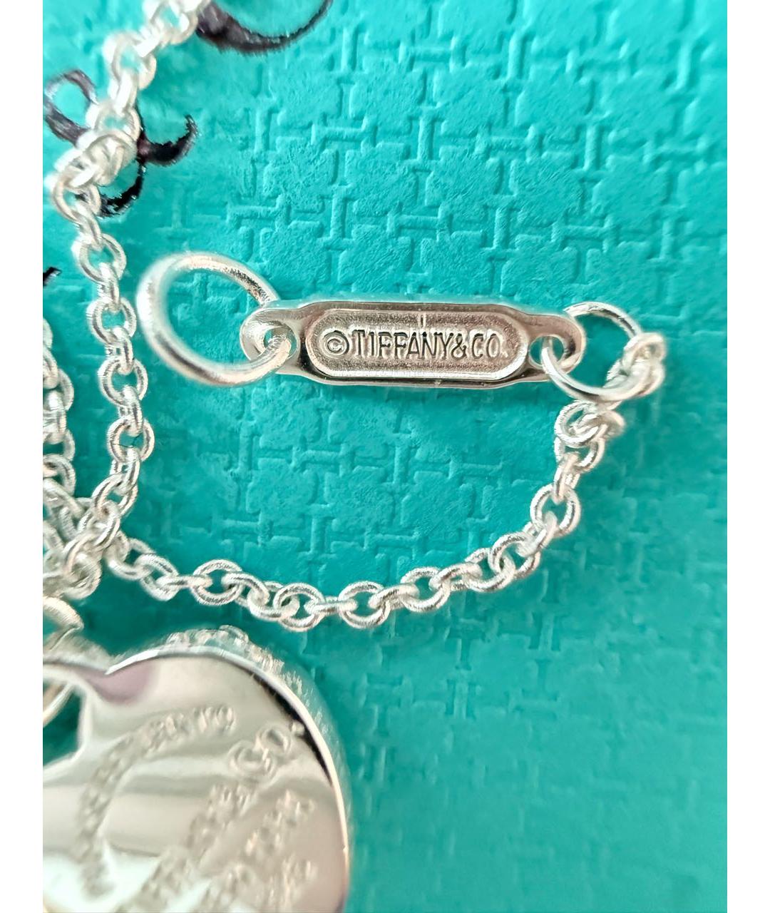 TIFFANY&CO Бирюзовая серебряная подвеска, фото 6