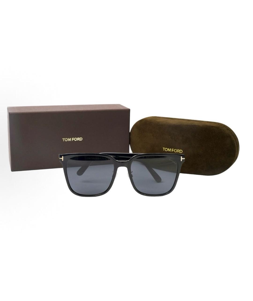 TOM FORD Черные пластиковые солнцезащитные очки, фото 2