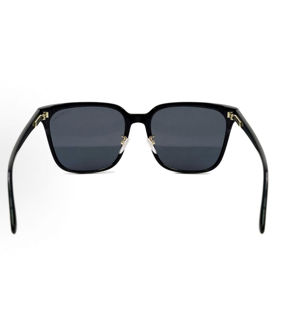 TOM FORD Черные пластиковые солнцезащитные очки, фото 4