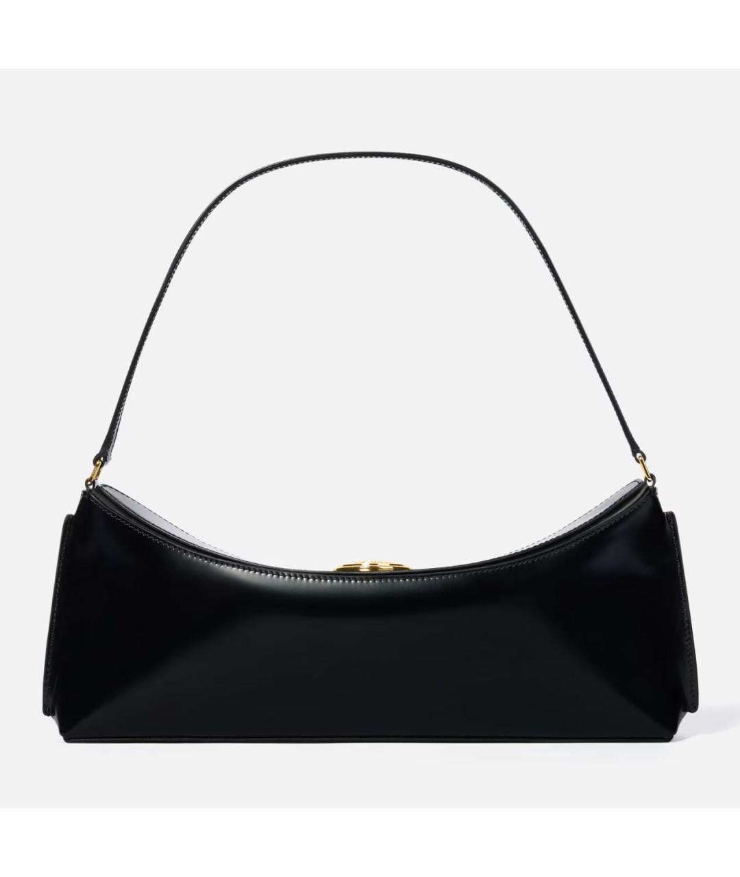 JACQUEMUS Черная кожаная сумка через плечо, фото 3