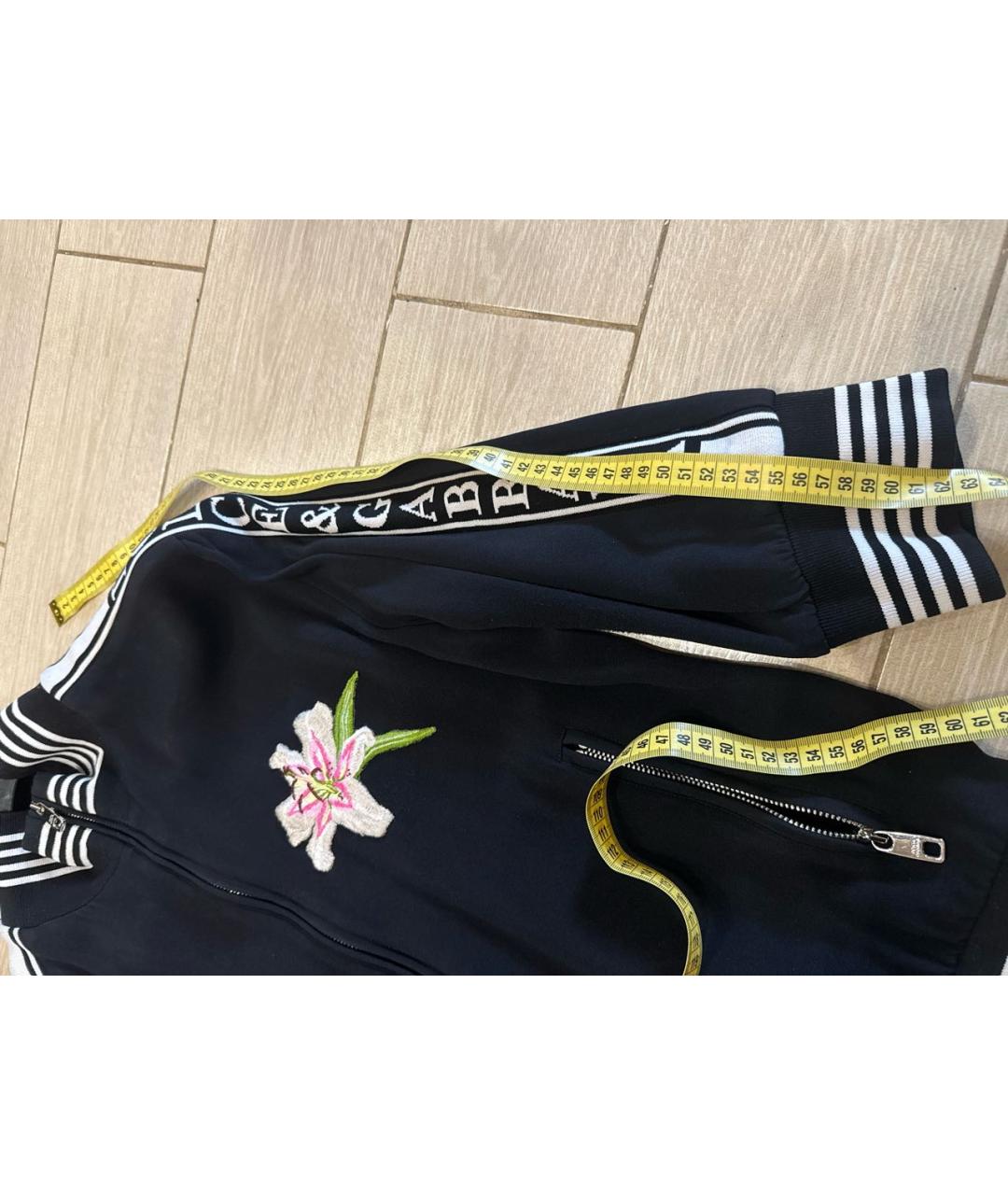 DOLCE&GABBANA Черная вискозная спортивная куртка, фото 6