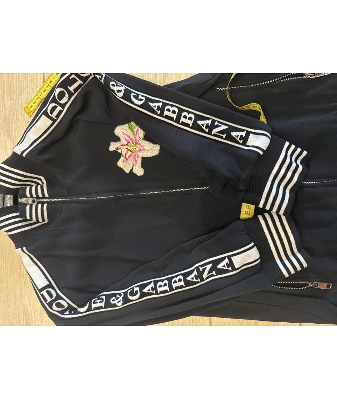 DOLCE&GABBANA Черная вискозная спортивная куртка, фото 7