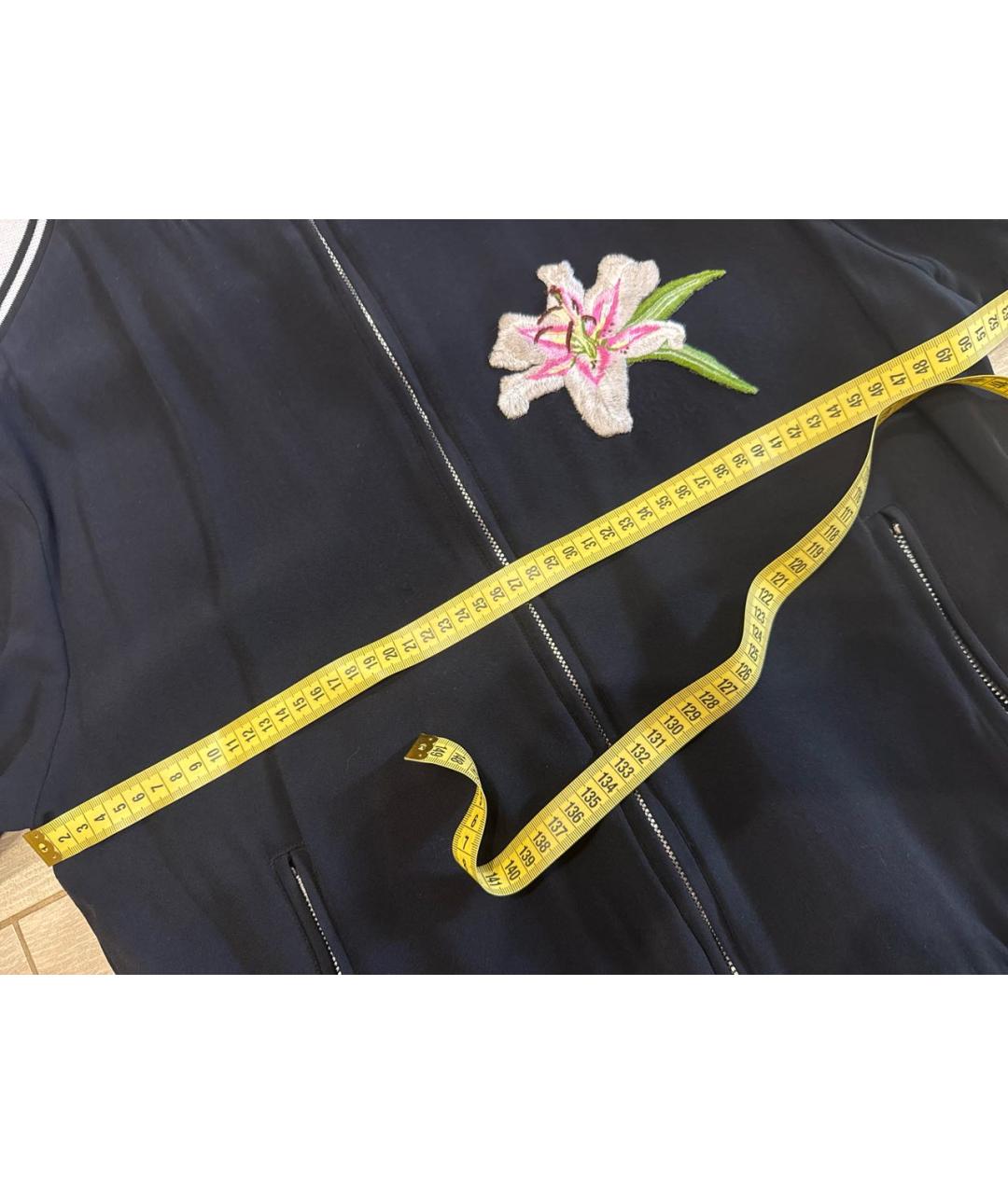 DOLCE&GABBANA Черная вискозная спортивная куртка, фото 5