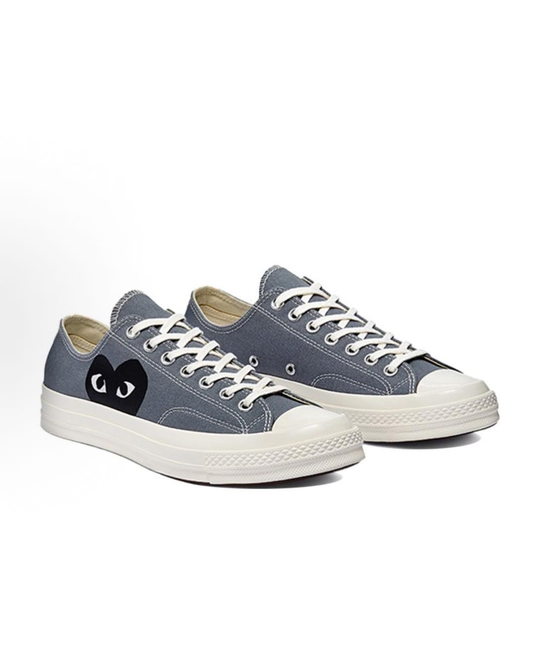 CONVERSE Серые низкие кроссовки / кеды, фото 2