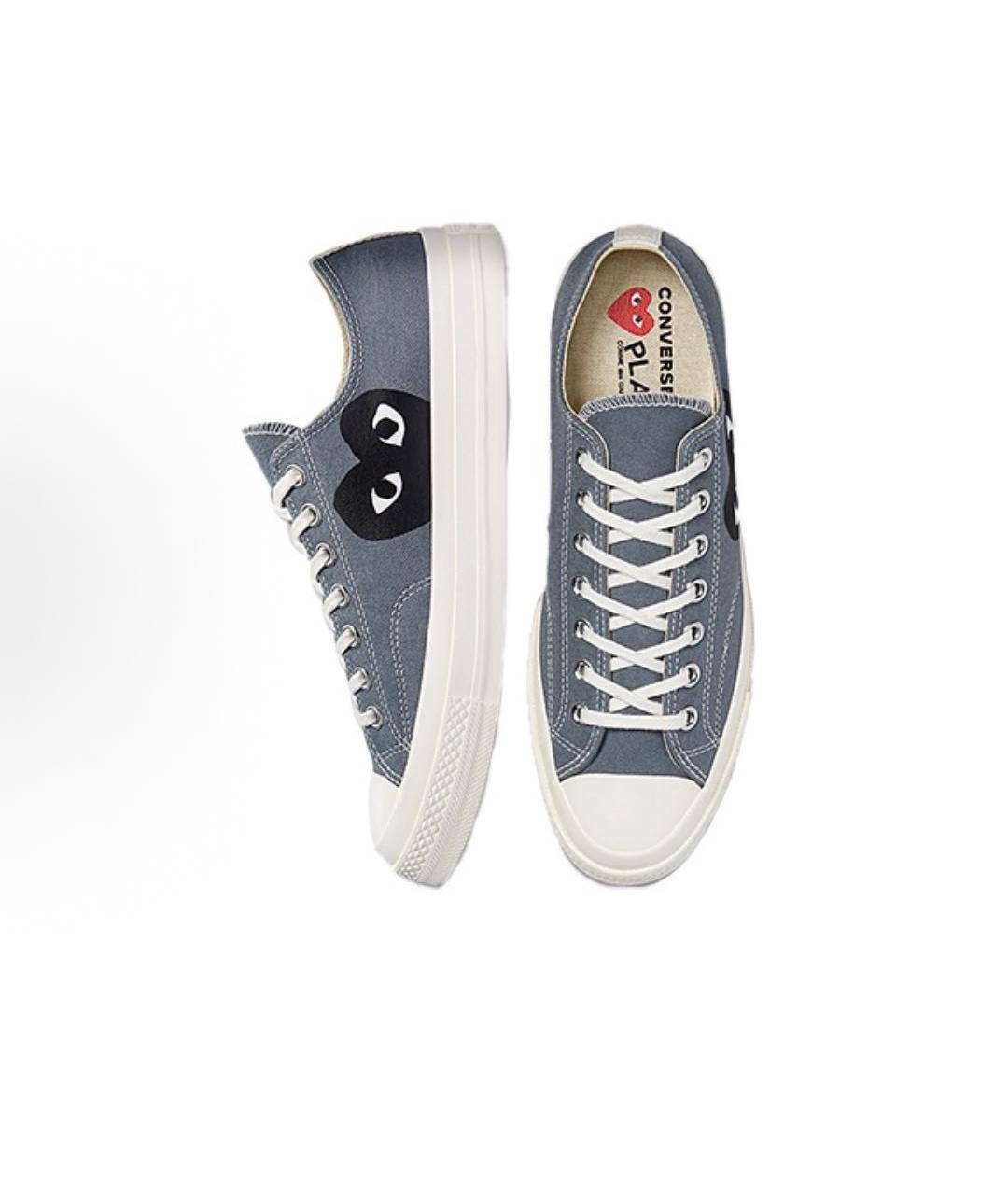 CONVERSE Серые низкие кроссовки / кеды, фото 3