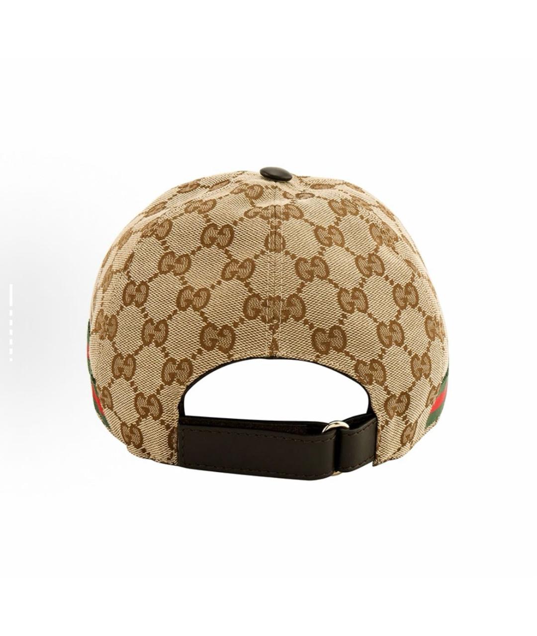 GUCCI Коричневая хлопковая кепка, фото 8