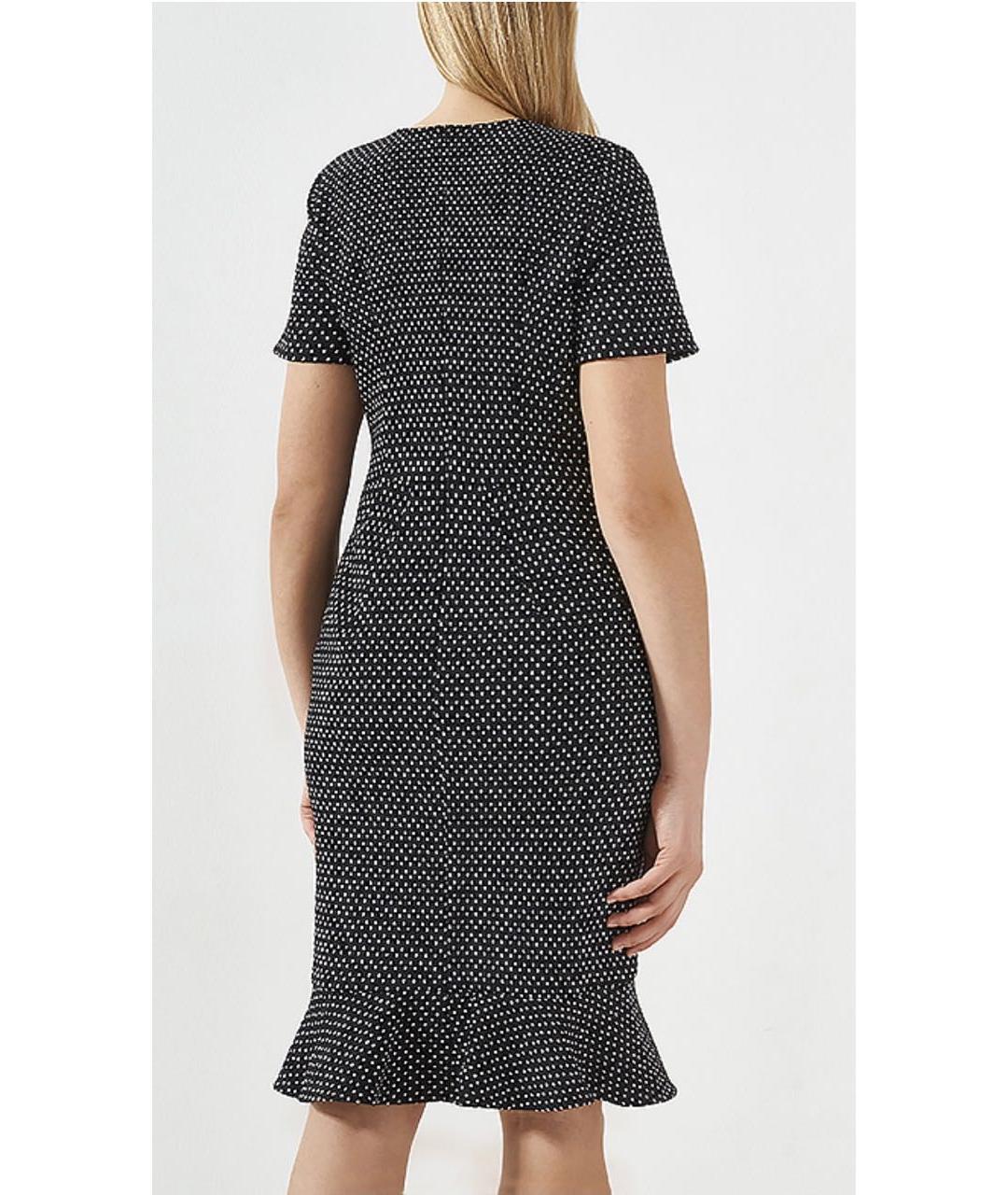 ESCADA Черное шерстяное повседневное платье, фото 4