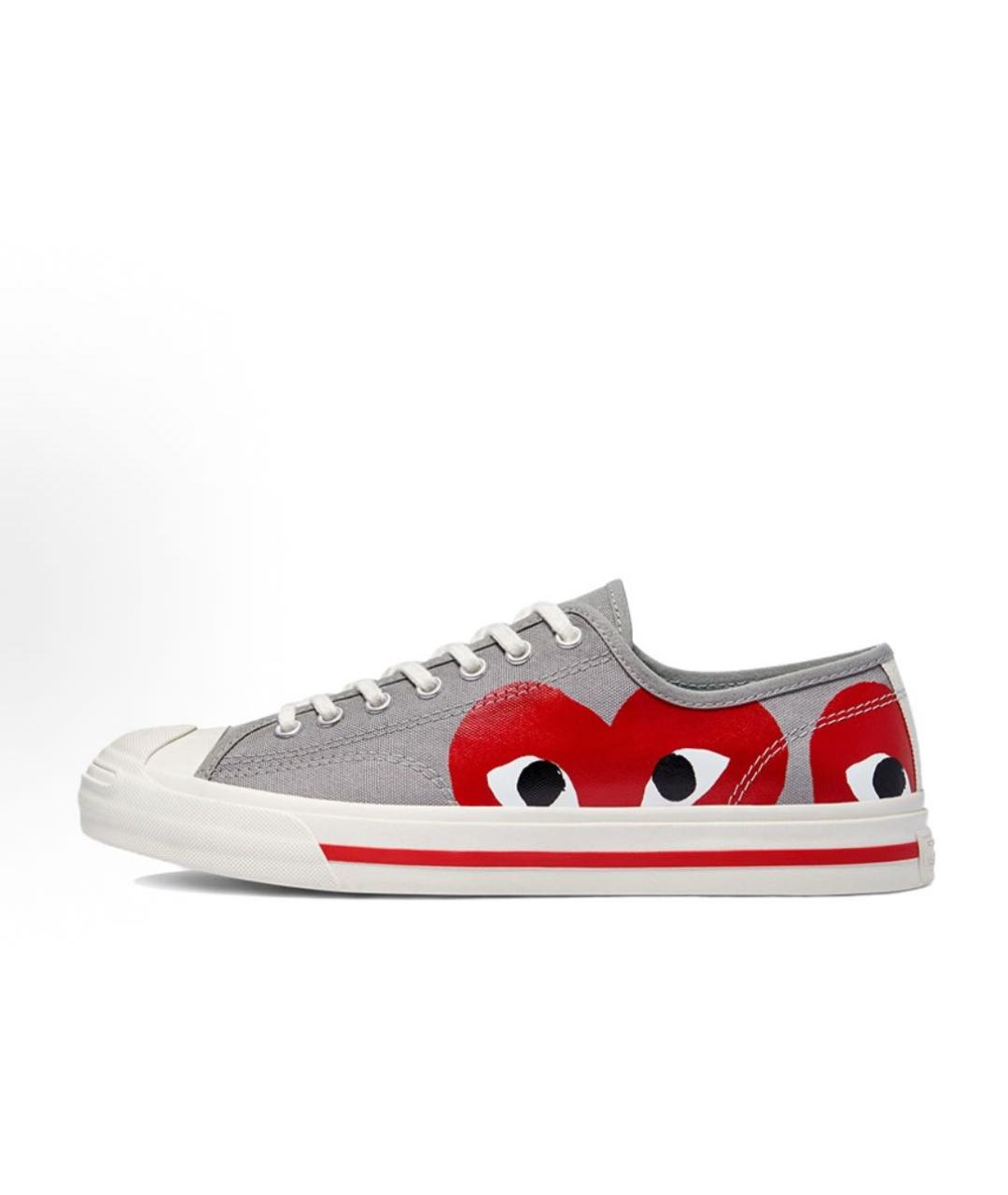CONVERSE Серые низкие кроссовки / кеды, фото 2
