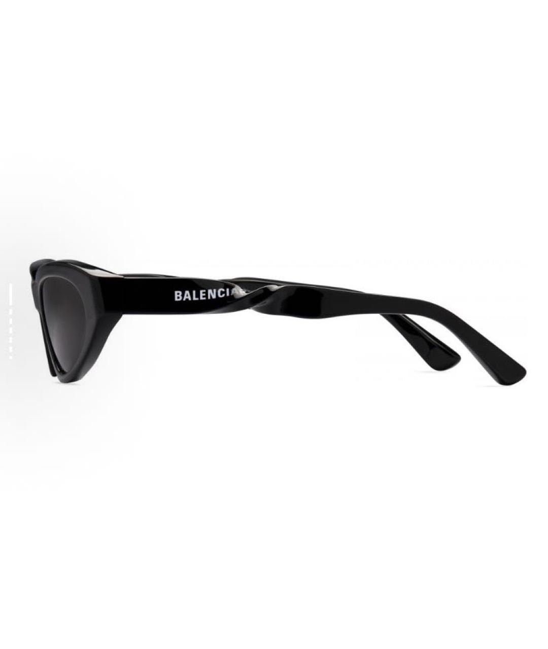 BALENCIAGA Черные пластиковые солнцезащитные очки, фото 4