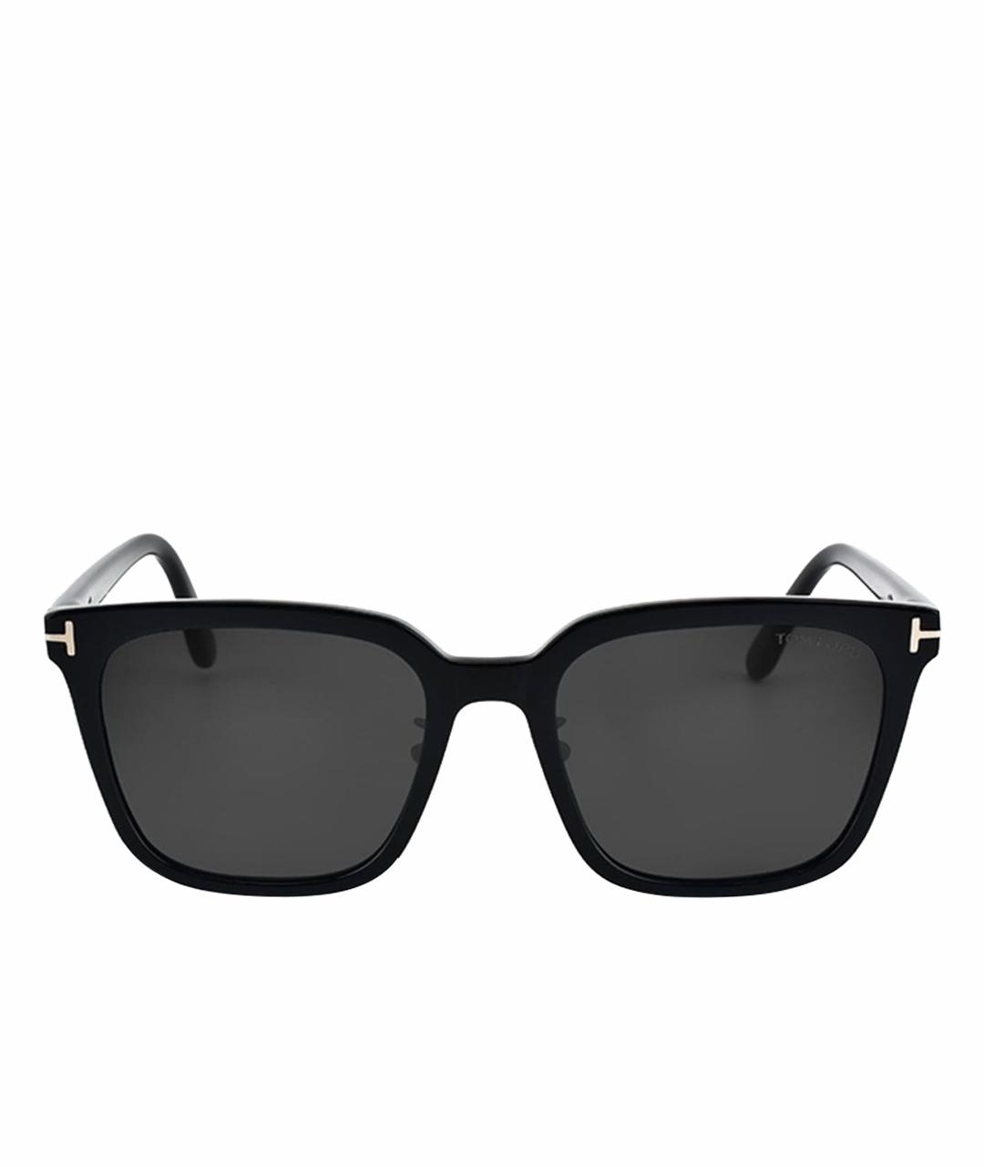 TOM FORD Черные пластиковые солнцезащитные очки, фото 1