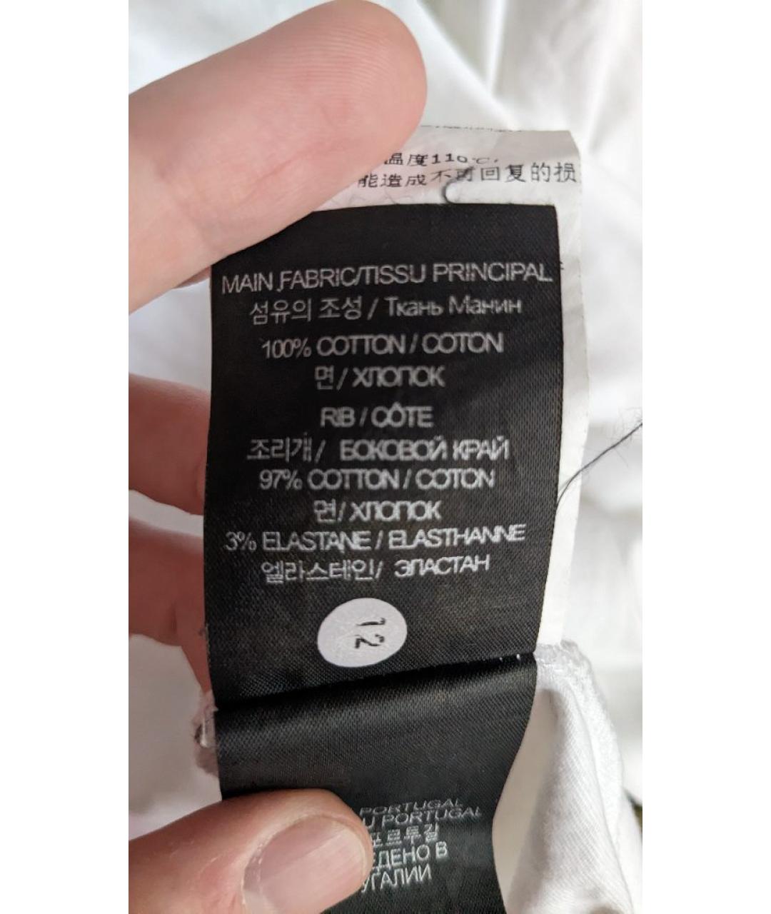 VETEMENTS Белая хлопковая футболка, фото 7