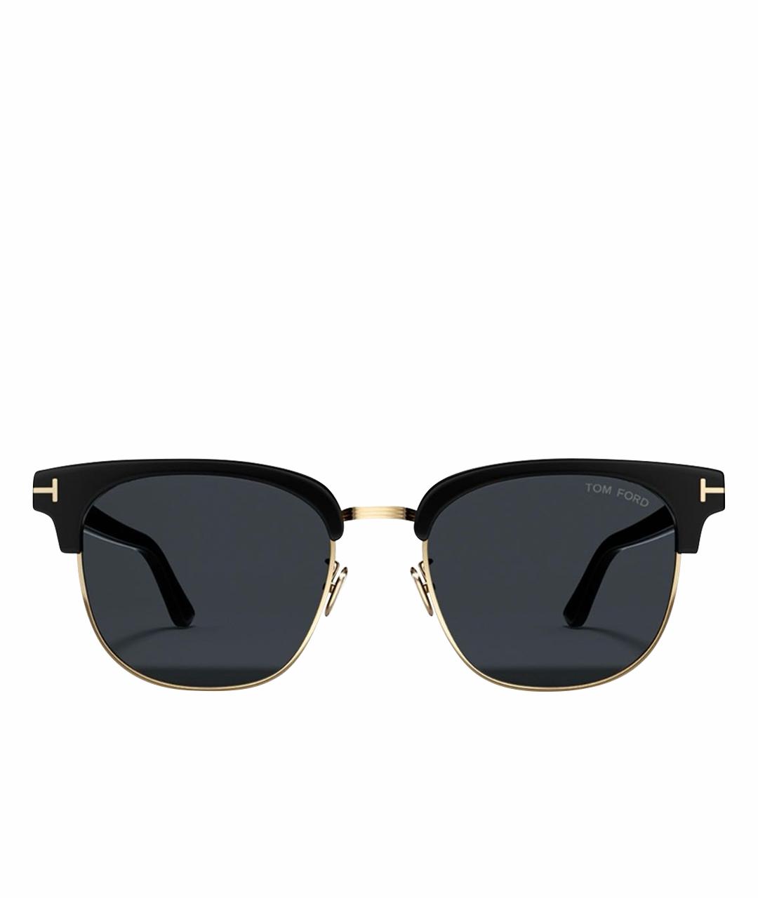 TOM FORD Черные пластиковые солнцезащитные очки, фото 1