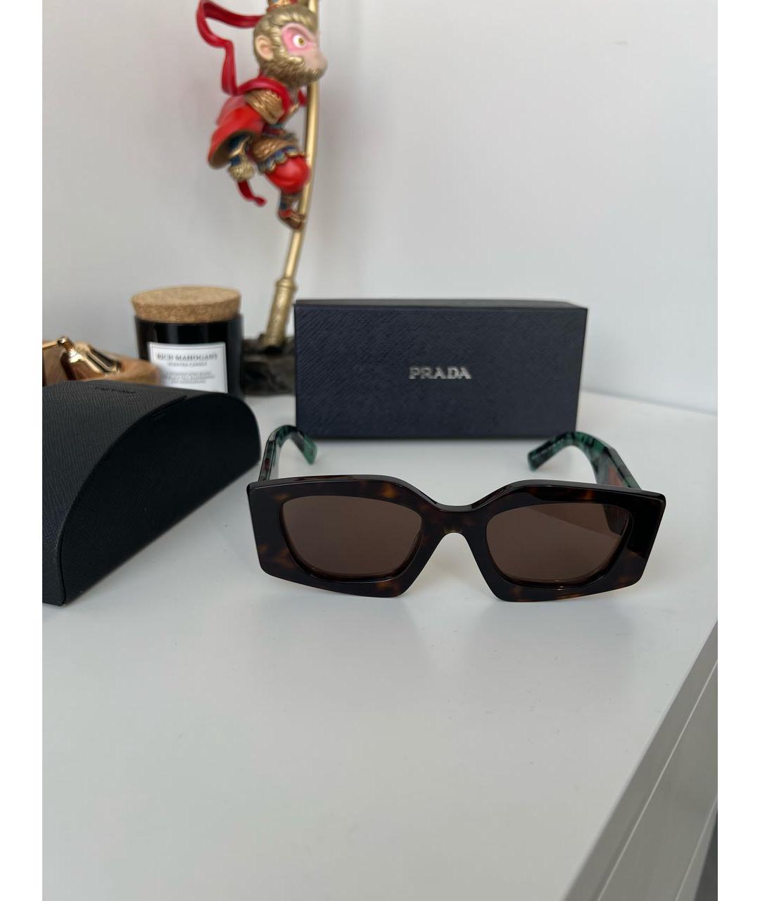 PRADA Мульти пластиковые солнцезащитные очки, фото 5