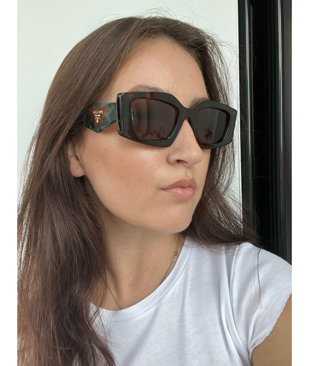 PRADA Мульти пластиковые солнцезащитные очки, фото 4