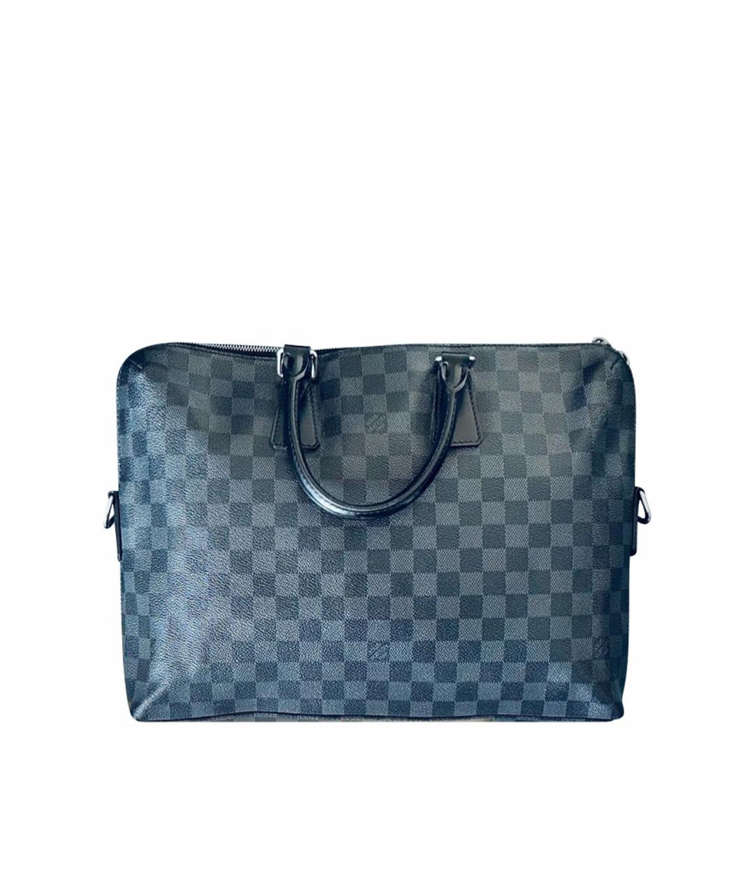 LOUIS VUITTON Антрацитовый портфель, фото 1