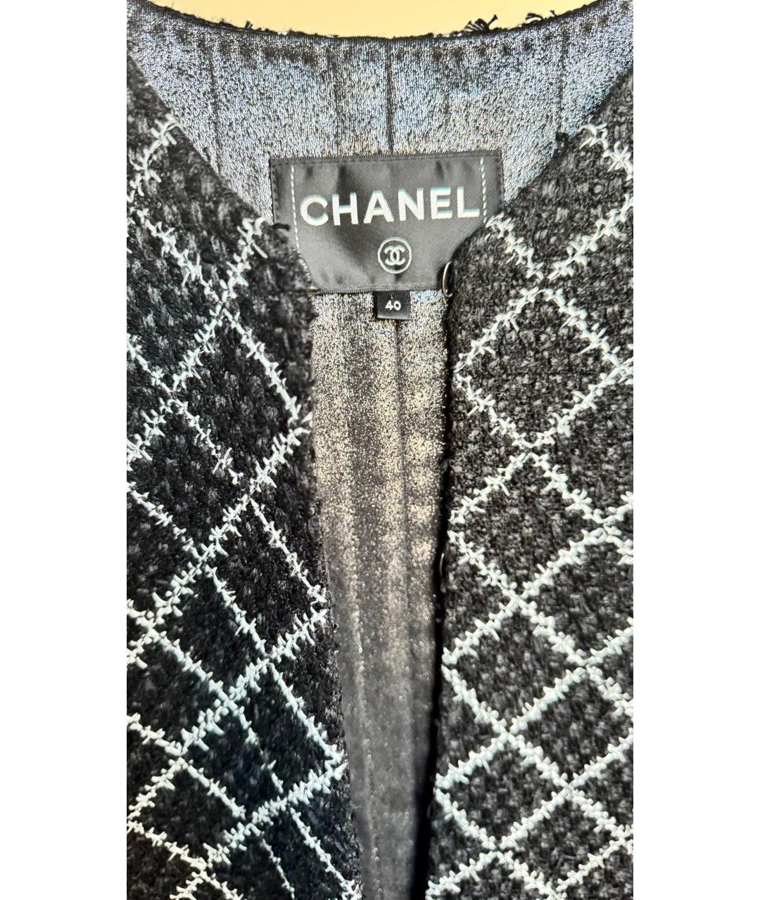 CHANEL Черное пальто, фото 3