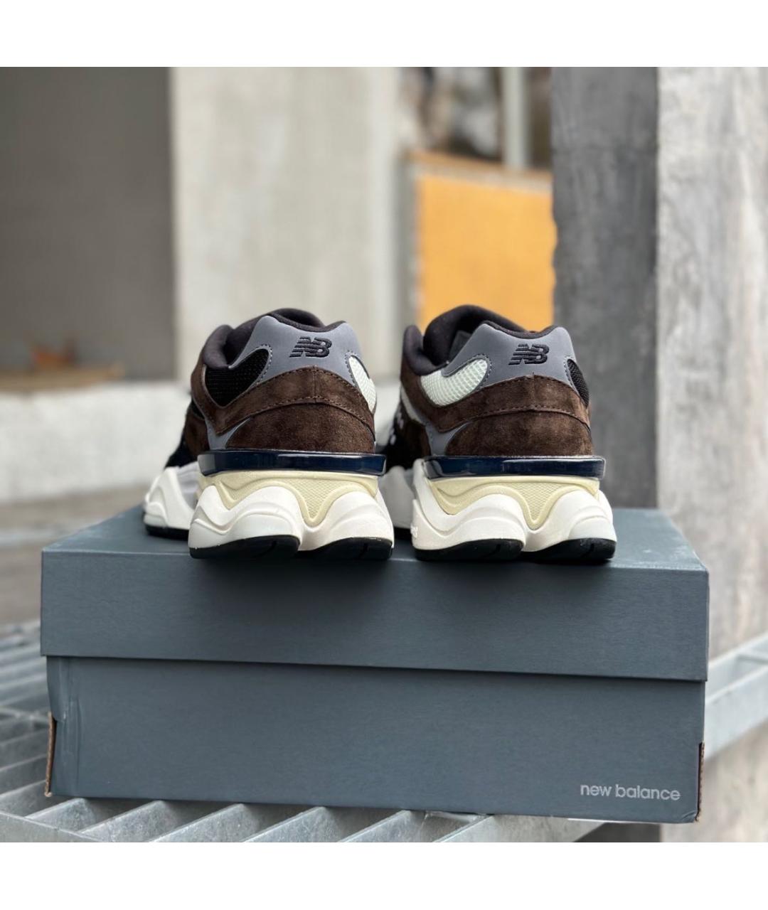 NEW BALANCE Коричневые замшевые низкие кроссовки / кеды, фото 7