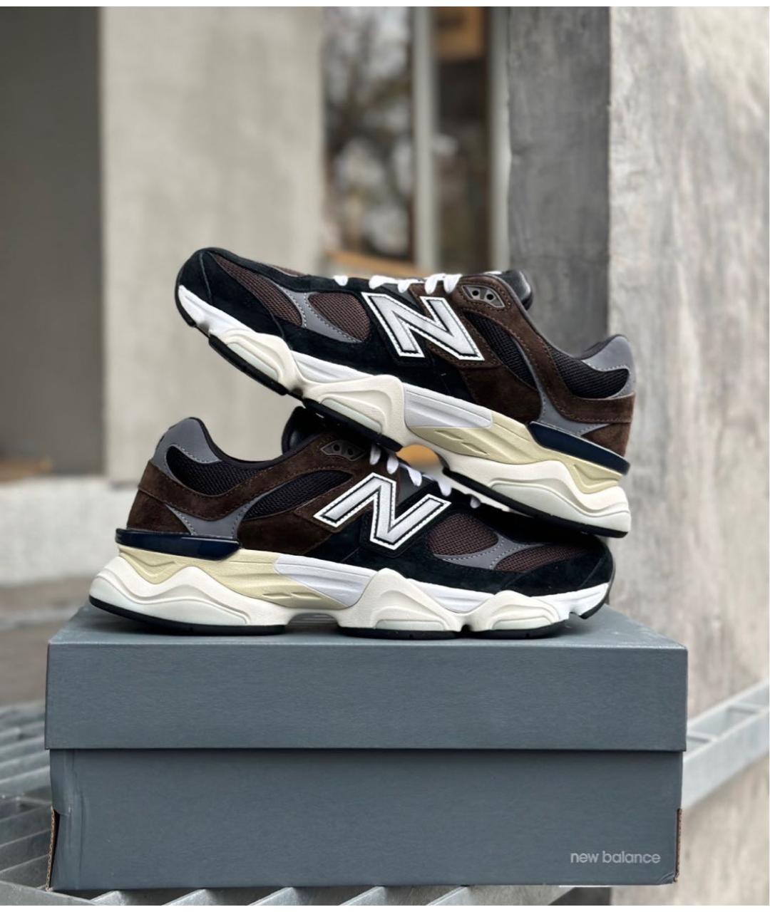 NEW BALANCE Коричневые замшевые низкие кроссовки / кеды, фото 8