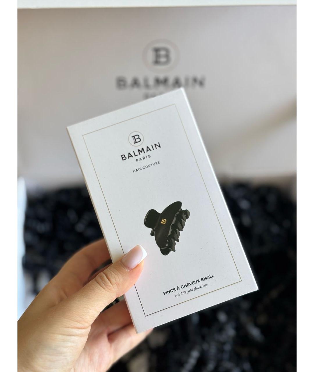 BALMAIN Черная заколка, фото 4