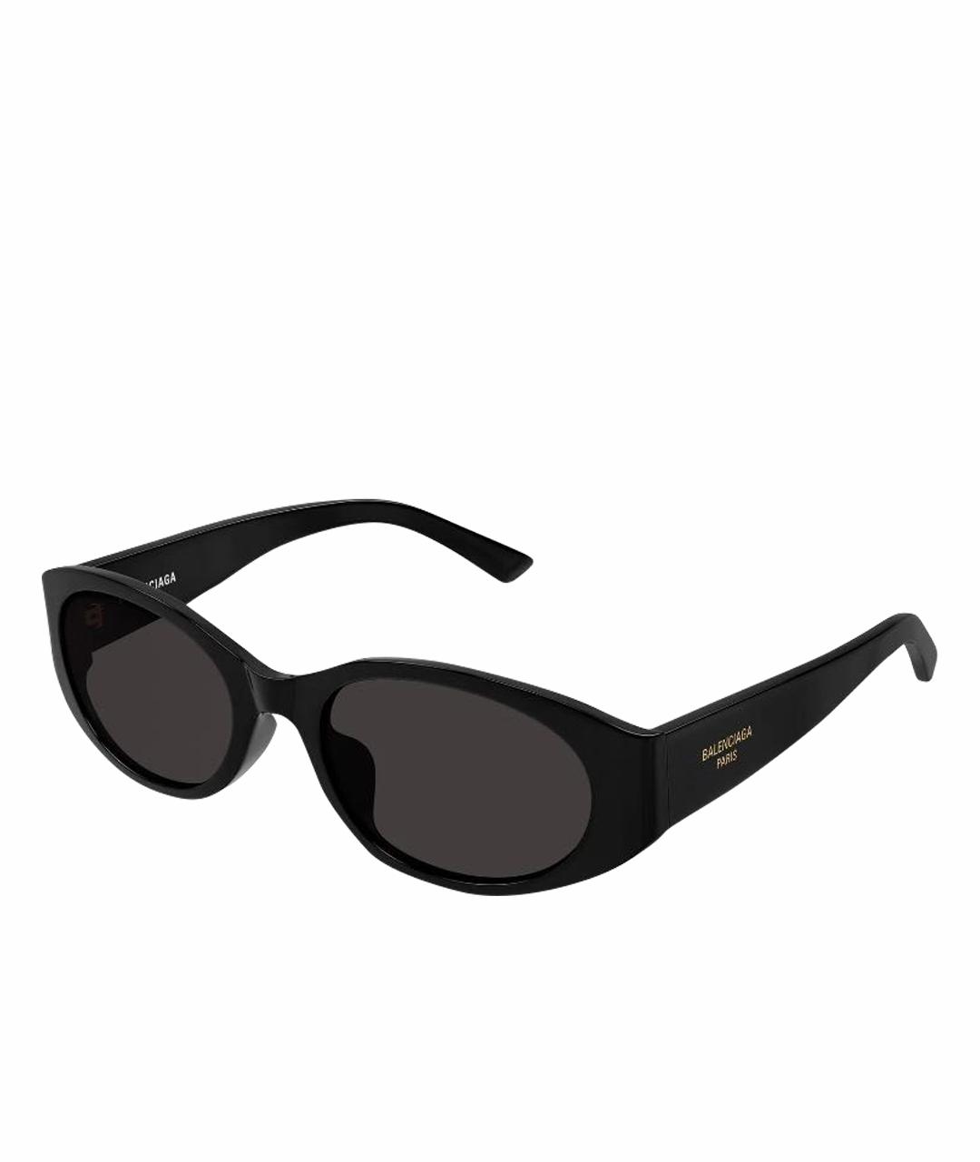 BALENCIAGA Черные пластиковые солнцезащитные очки, фото 1