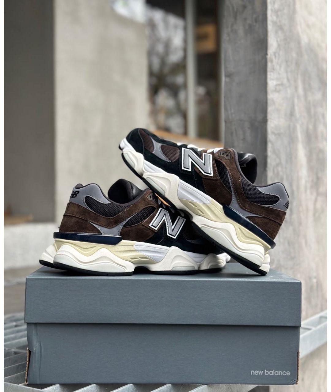NEW BALANCE Коричневые замшевые низкие кроссовки / кеды, фото 8