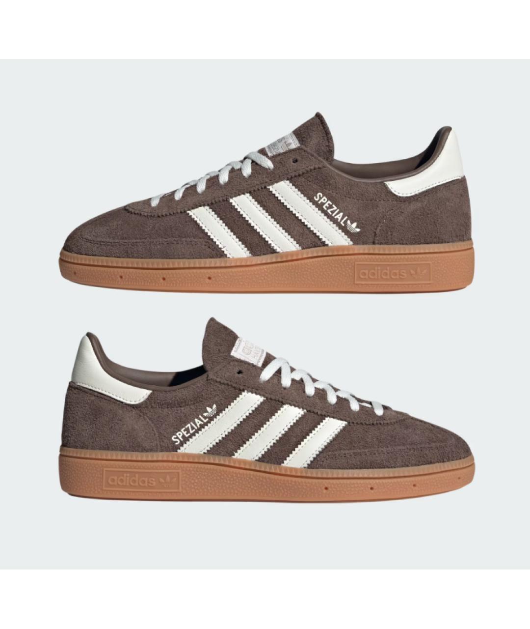 ADIDAS Коричневые замшевые кроссовки, фото 2