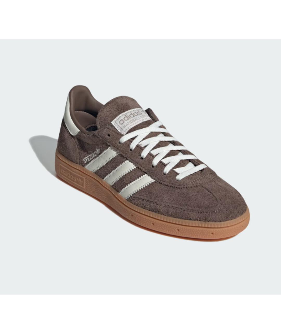 ADIDAS Коричневые замшевые кроссовки, фото 3