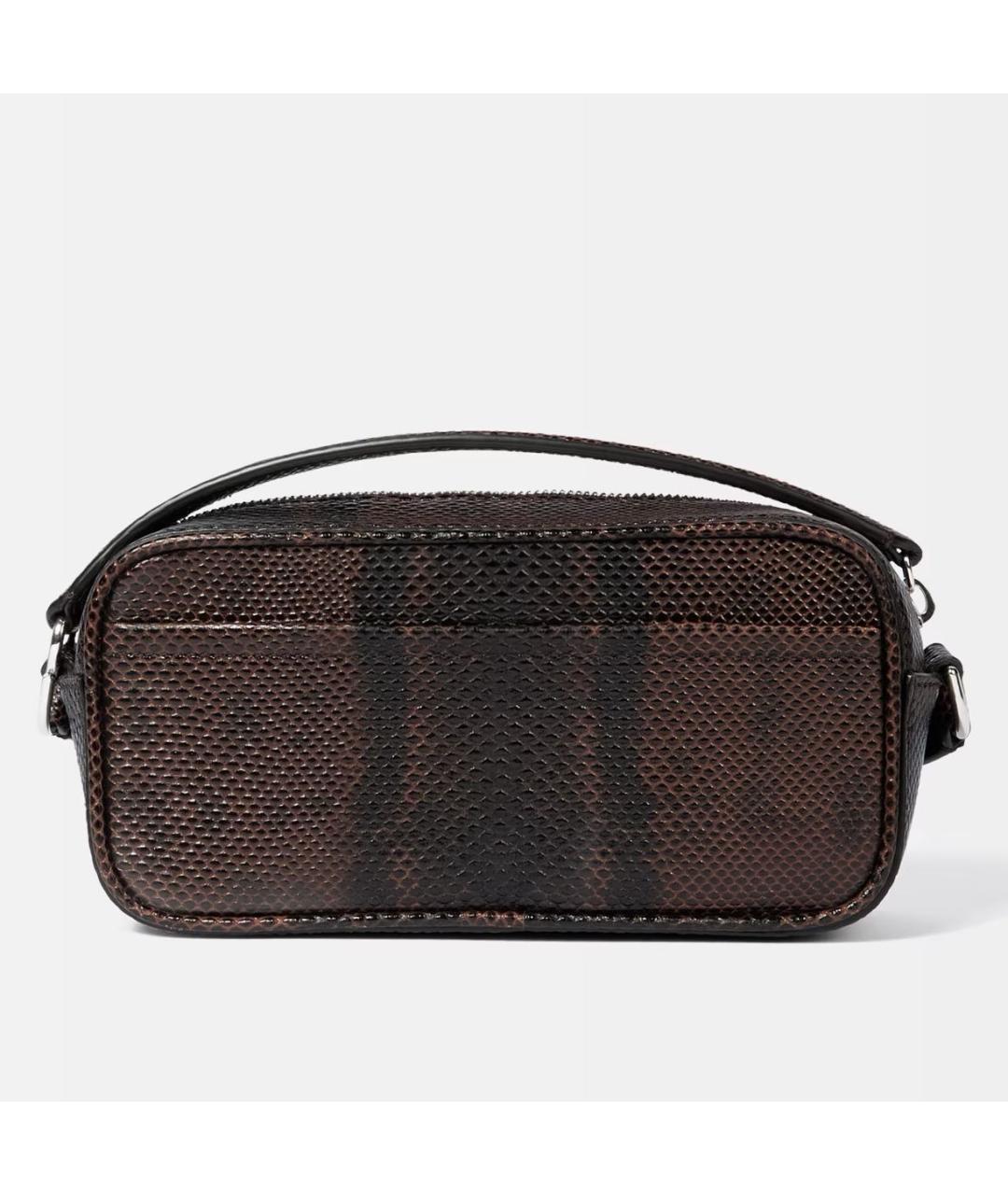 JACQUEMUS Коричневая кожаная сумка через плечо, фото 2