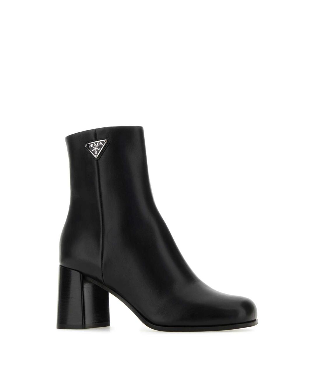 PRADA Черные кожаные ботильоны, фото 2