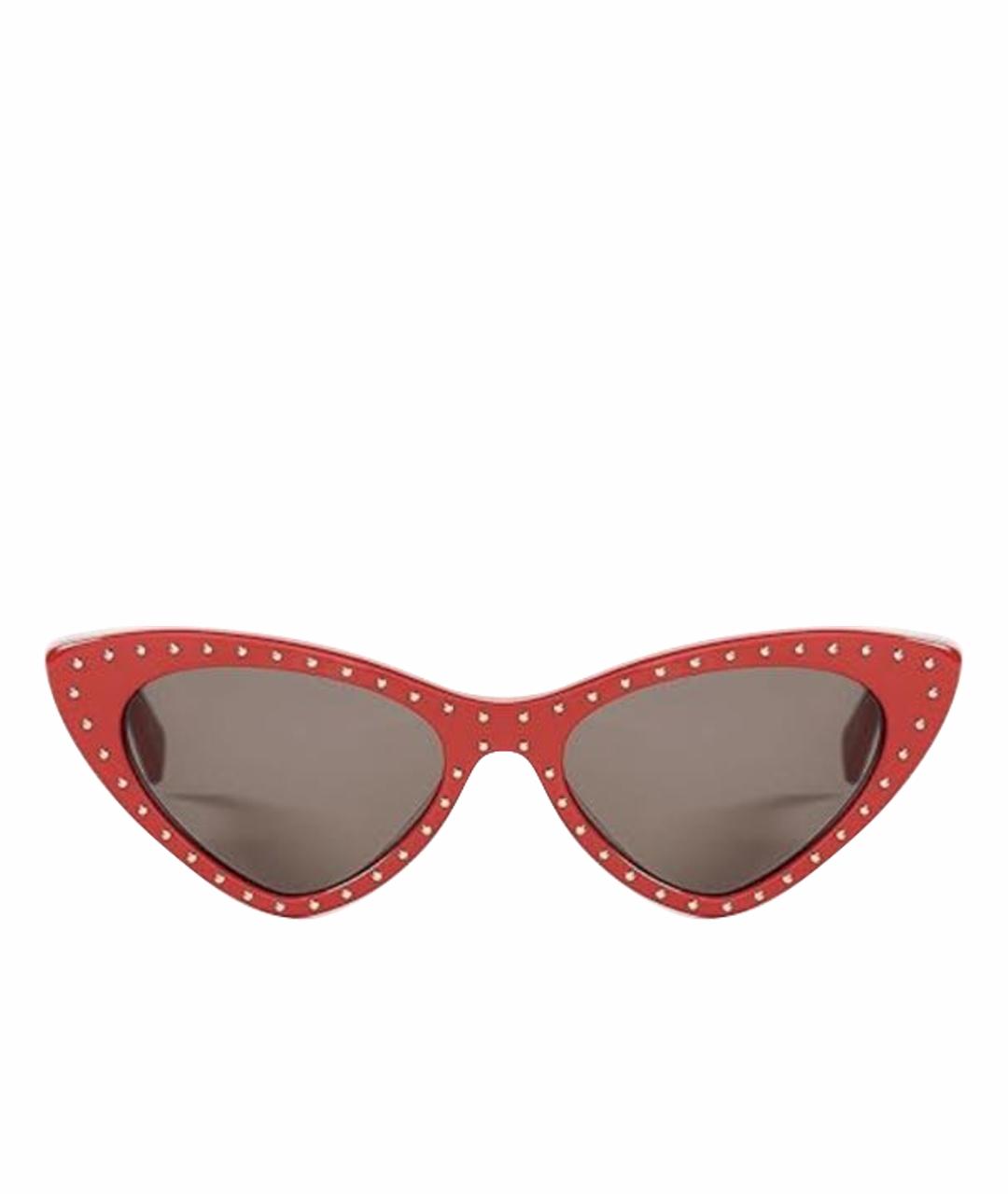 MOSCHINO Красные пластиковые солнцезащитные очки, фото 1