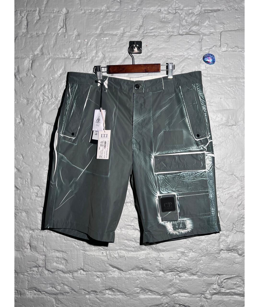 CP COMPANY Зеленые полиэстеровые шорты, фото 10