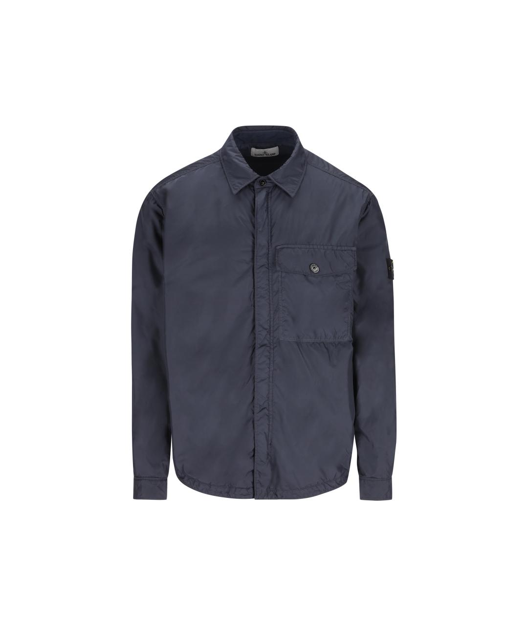 STONE ISLAND Синяя полиамидовая куртка, фото 1