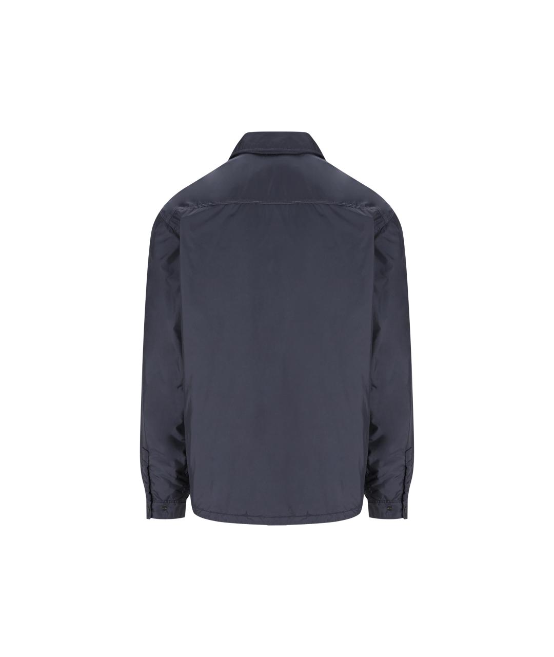 STONE ISLAND Синяя полиамидовая куртка, фото 4