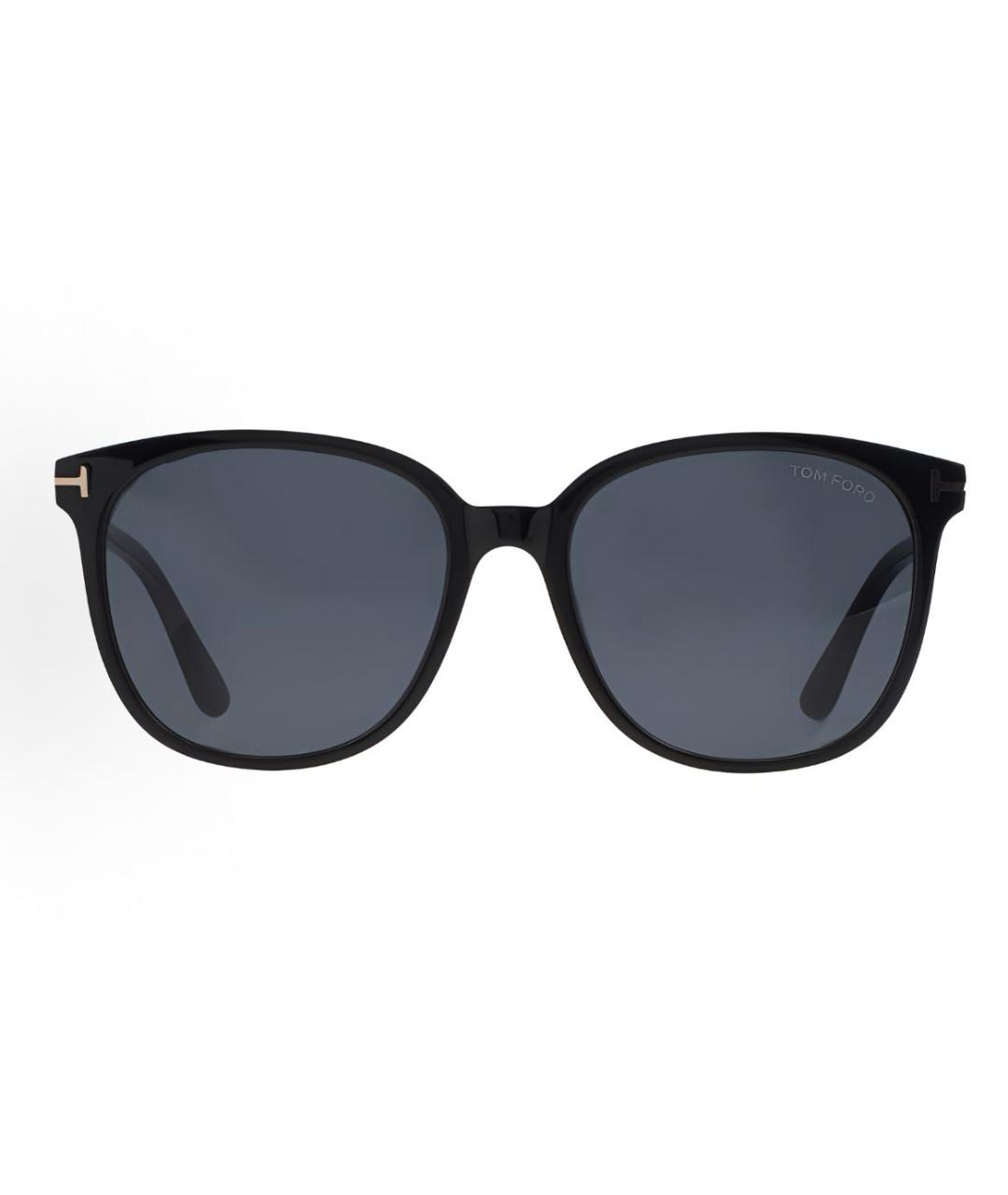 TOM FORD Черные пластиковые солнцезащитные очки, фото 2