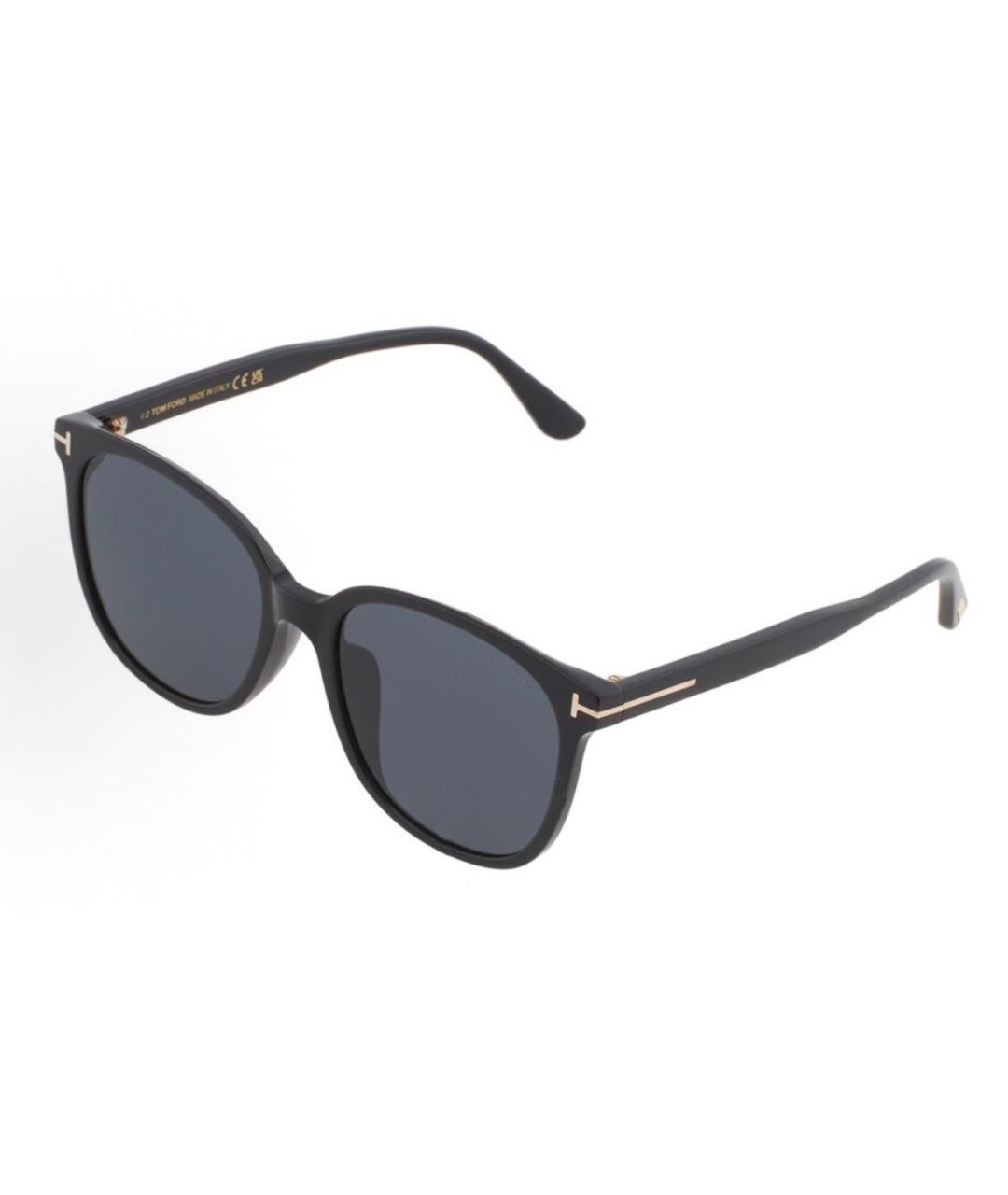 TOM FORD Черные пластиковые солнцезащитные очки, фото 4